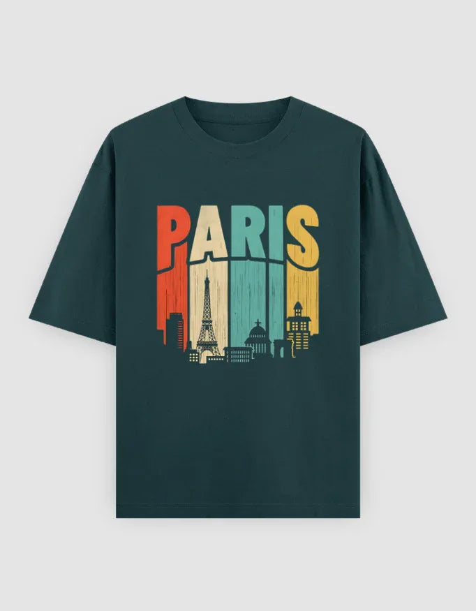 Paris Graphic Oversized Classic T-Shirt for Men - Not So Suttle