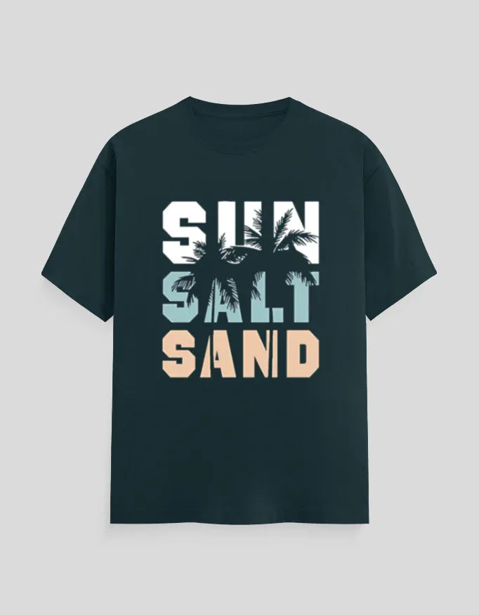 Sun Salt Sand Graphic Classic Crew T-Shirt for Men - Not So Suttle
