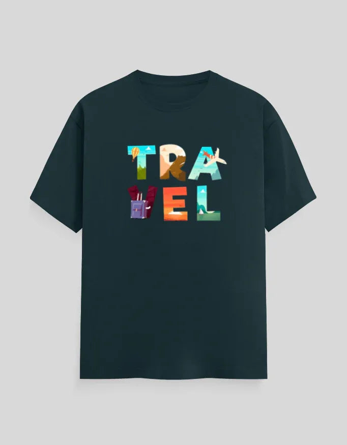 Travel Graphic Classic Crew T-Shirt for Men - Not So Suttle