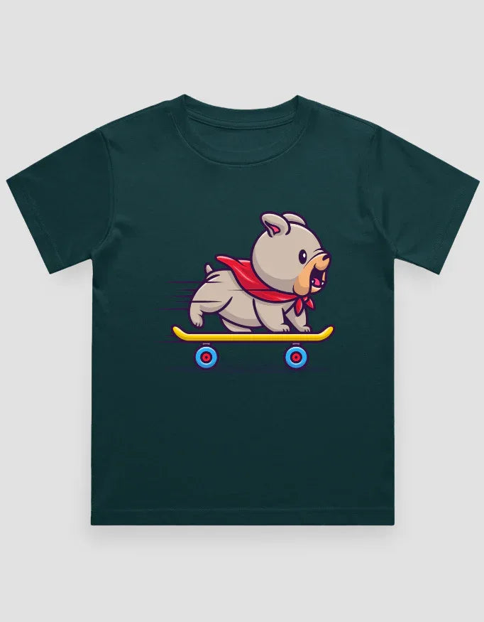 Skate Dog Graphics T-Shirt for Boys - Not So Suttle