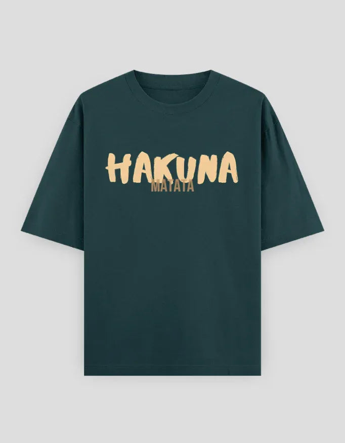 Hakuna Matata Graphic Oversized Classic T-Shirt for Men - Not So Suttle