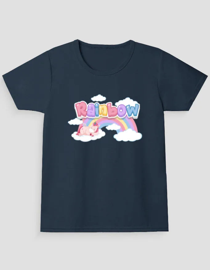 Rainbow Graphic T-Shirt for Girl's - Not So Suttle