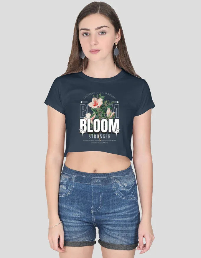 Bloom Graphic Crop Top for Women - Not So Suttle