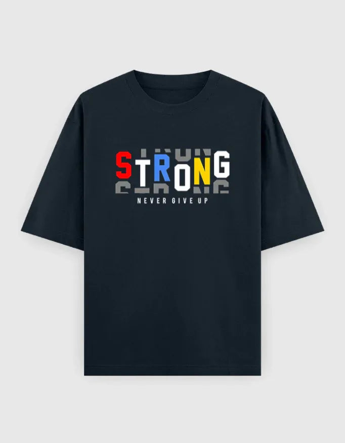Strong Graphic Oversized Classic T-Shirt for Men - Not So Suttle