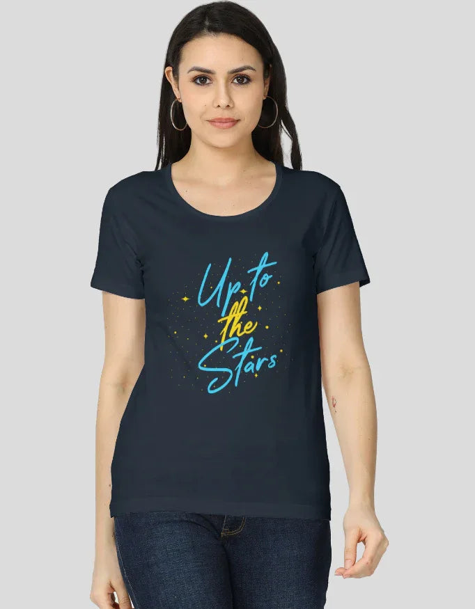 Up to the Stars Graphic Classic T-Shirt for Women - Not So Suttle
