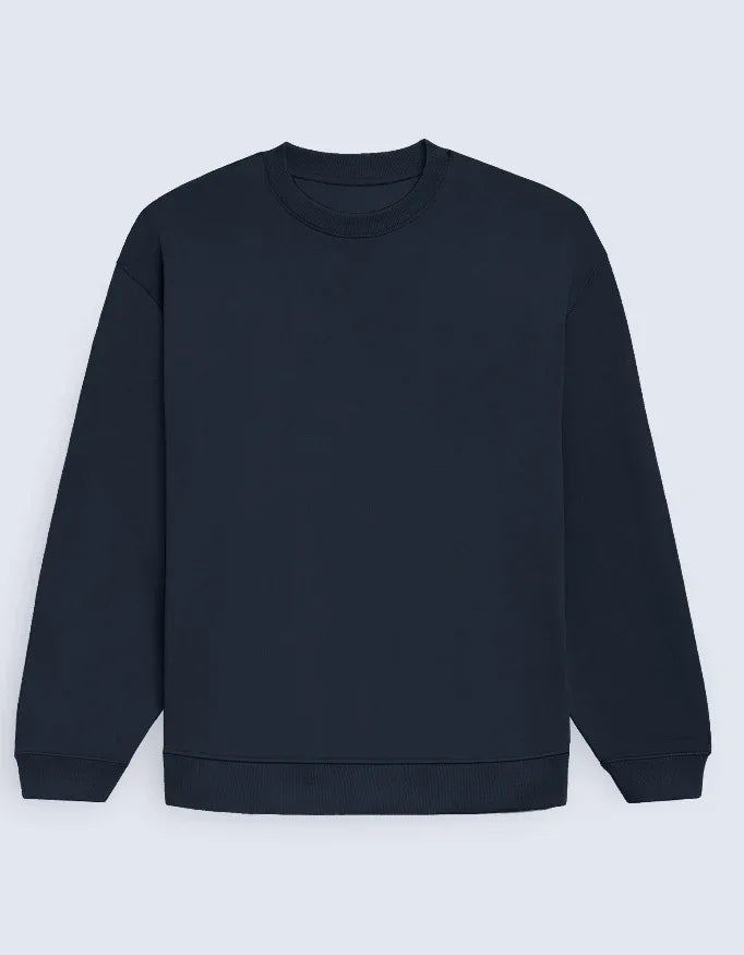 Navy Blue Oversized Sweatshirt - Not So Suttle