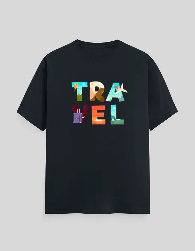 Travel Graphic Classic Crew T-Shirt for Men - Not So Suttle
