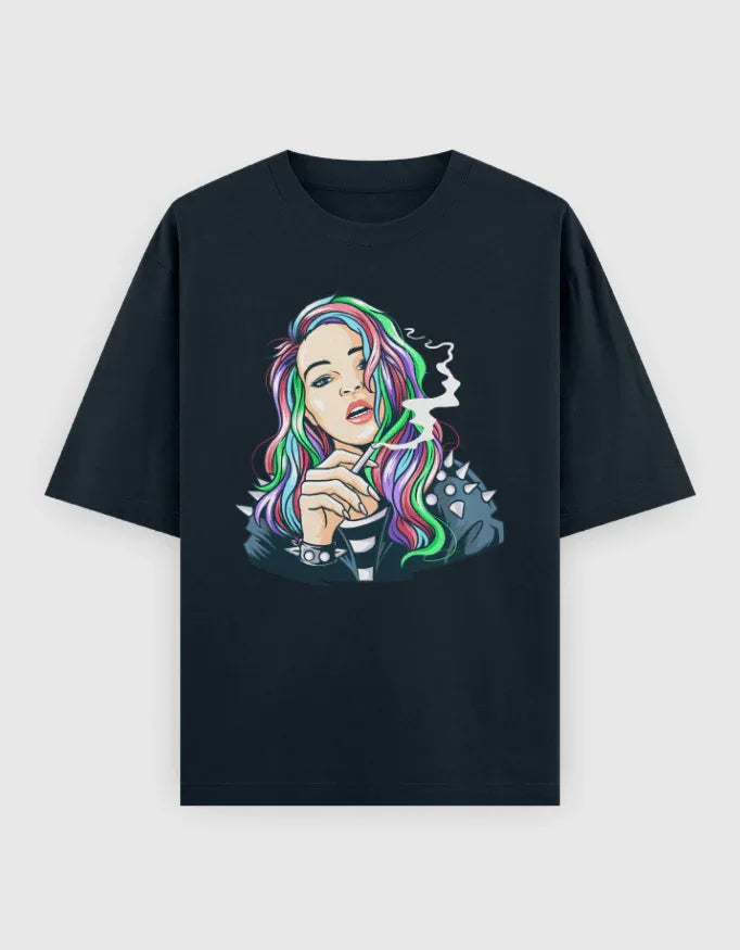 Rebel Graphic Oversized Classic T-Shirt for Women - Not So Suttle