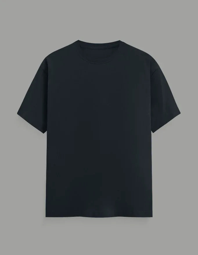 Navy Blue Plus Size Classic Crew T-Shirt for Men - Not So Suttle