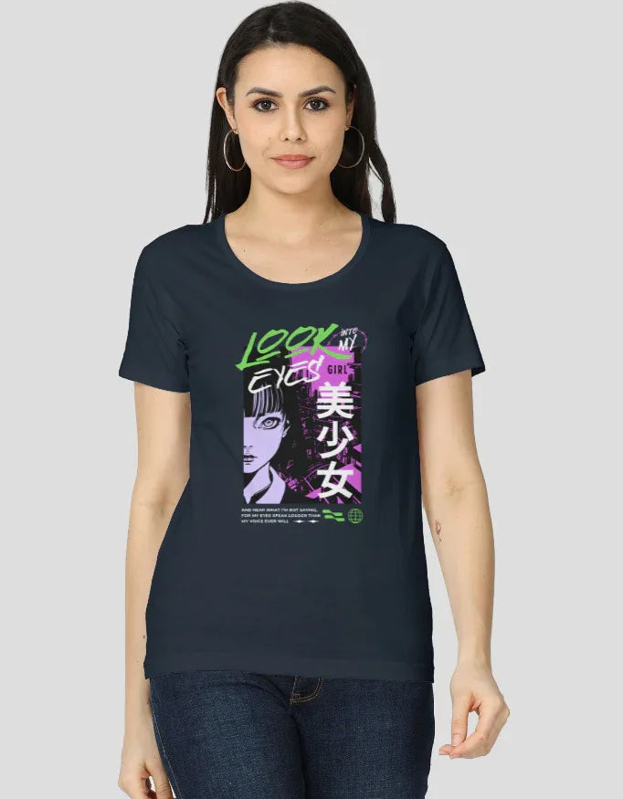 Look into my Eyes Graphic Classic T-Shirt for Women - Not So Suttle