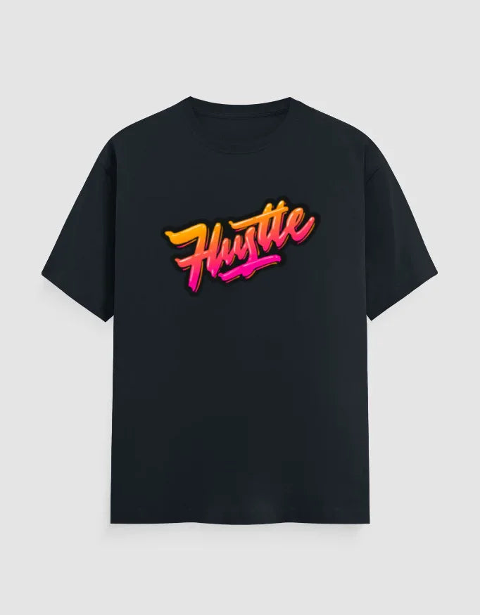 Hustle Graphic Classic Crew T-Shirt for Men - Not So Suttle