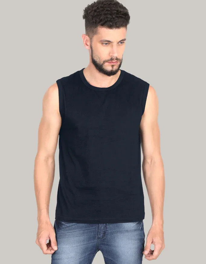 Men's Solid Sleeveless T-Shirt - Not So Suttle
