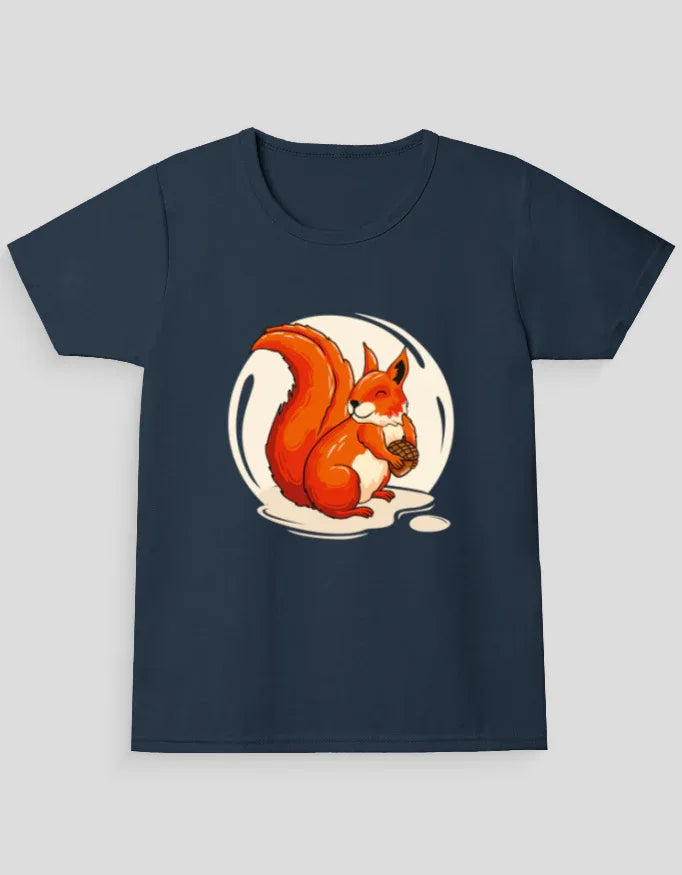 Squirrel Graphic T-Shirt for Girl's - Not So Suttle