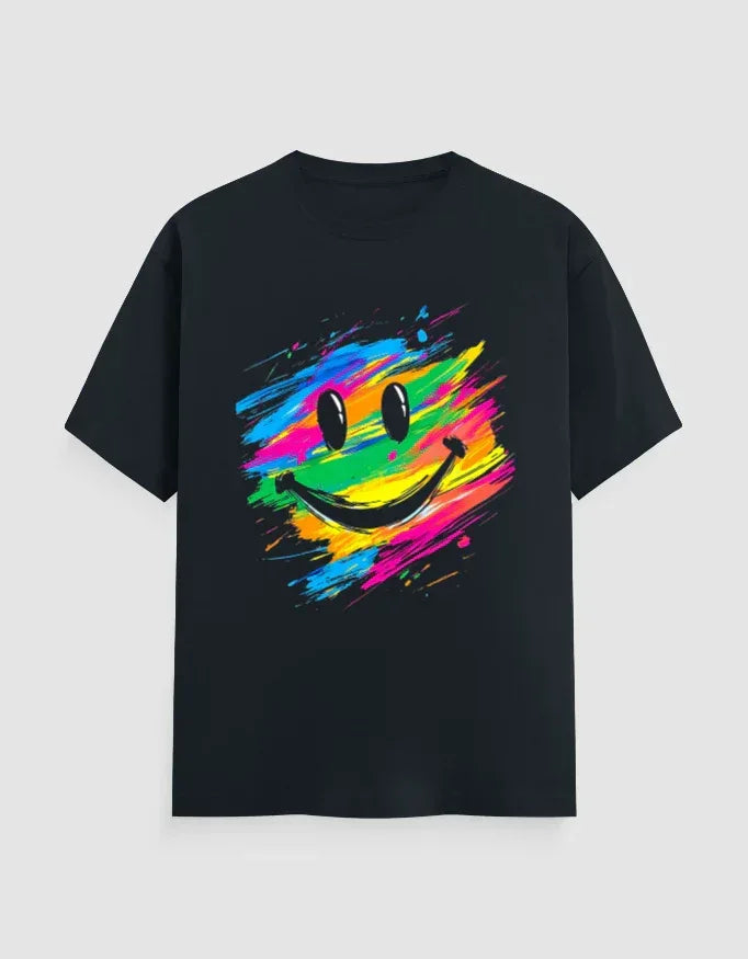 Color Smile Graphic T-Shirt for Men - Not So Suttle