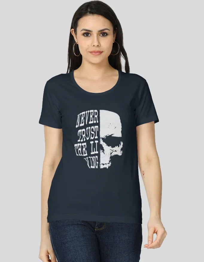 Never Trust the Living Graphic Classic T-Shirt for Women - Not So Suttle