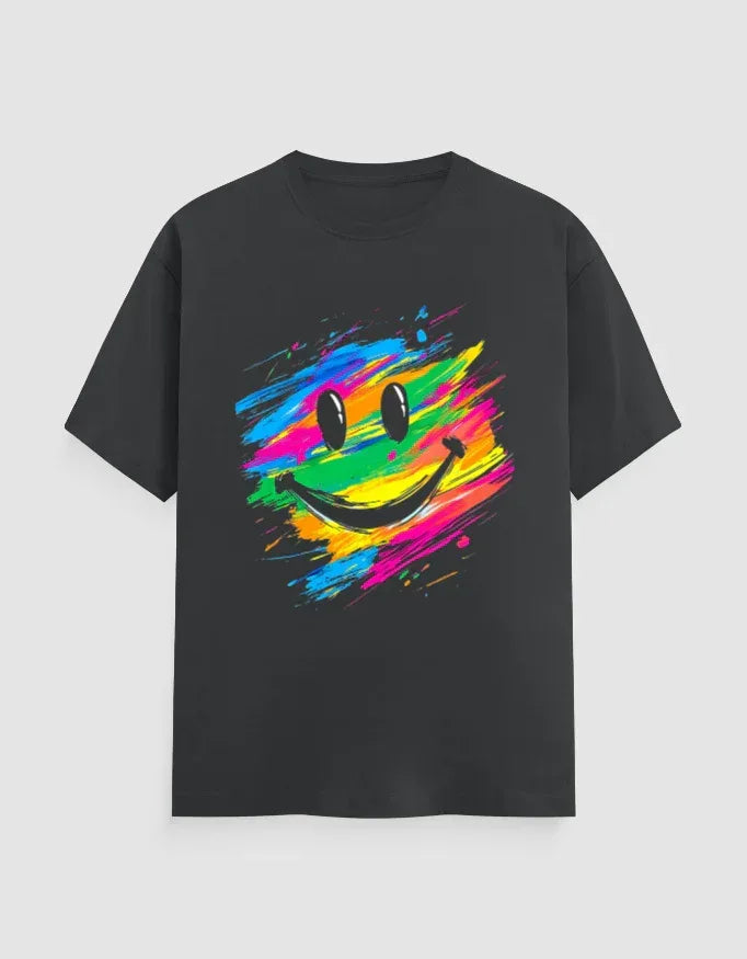 Color Smile Graphic T-Shirt for Men - Not So Suttle
