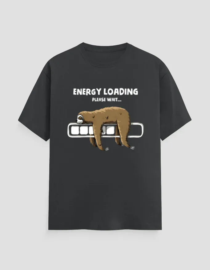 Energy Loading Graphic Classic Crew T-Shirt for Men - Not So Suttle