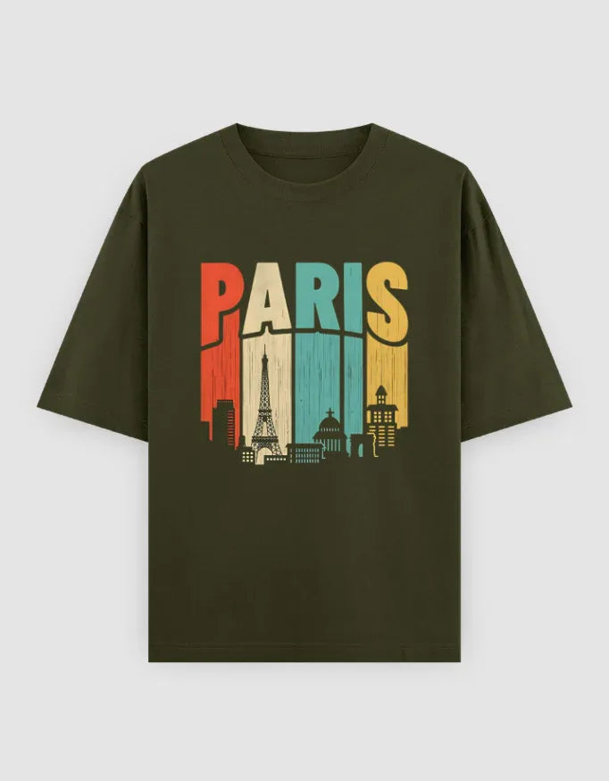 Paris Graphic Oversized Classic T-Shirt for Men - Not So Suttle
