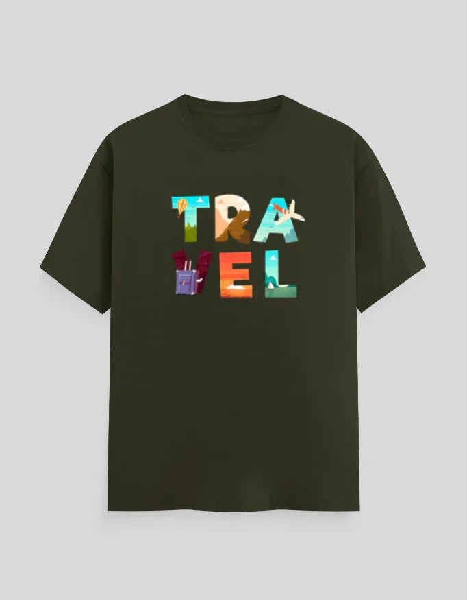 Travel Graphic Classic Crew T-Shirt for Men - Not So Suttle