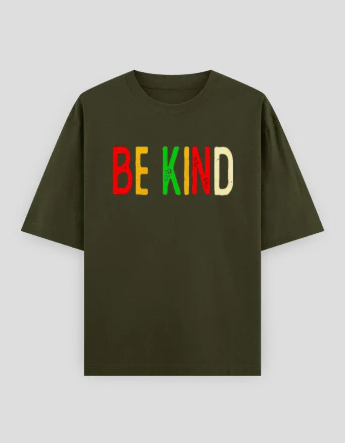 Be Kind Graphic Oversized Classic T-Shirt for Men - Not So Suttle