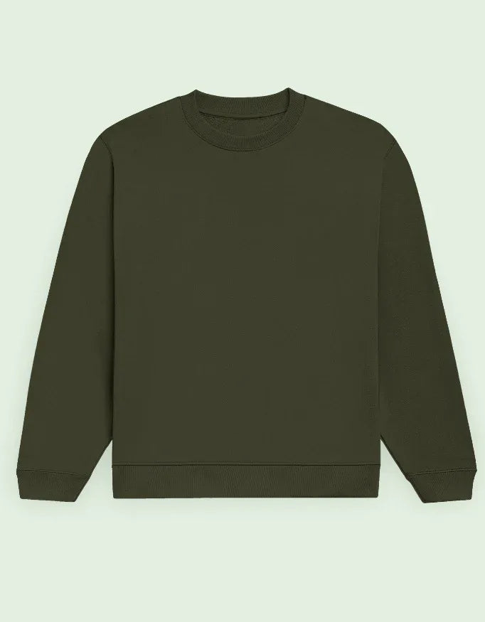Olive Green Men's Sweatshirt - Not So Suttle