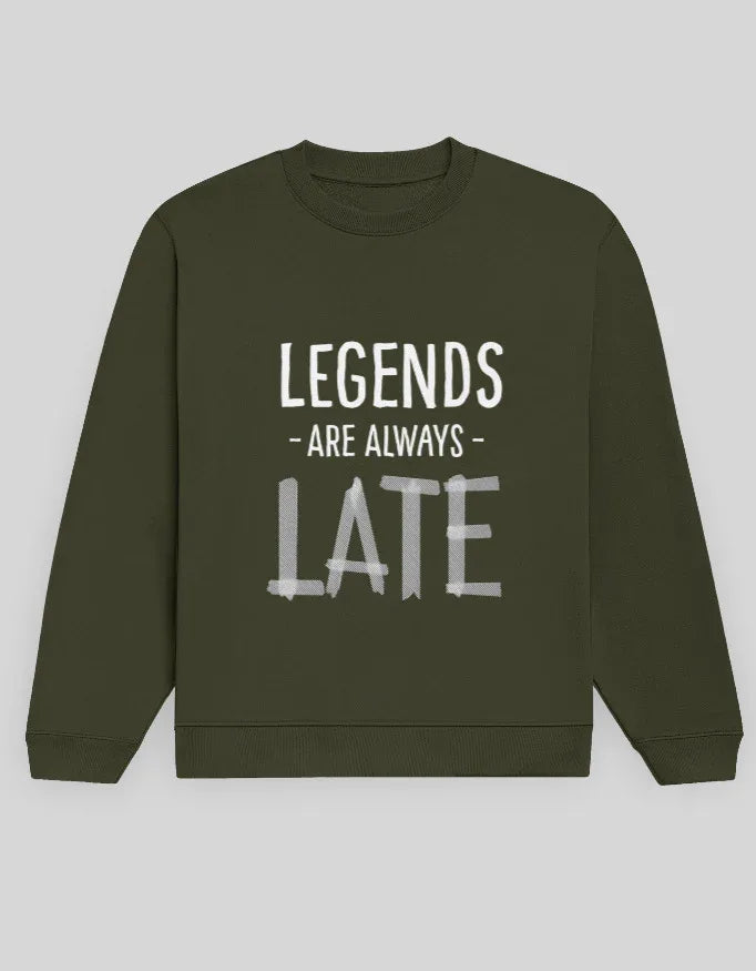 Legends are Always Great Graphic Unisex Sweatshirt for Men - Not So Suttle