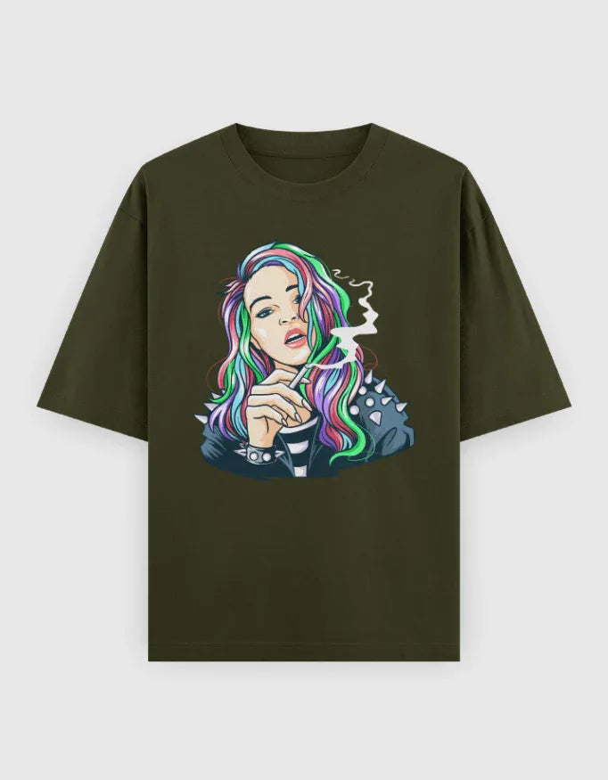 Rebel Graphic Oversized Classic T-Shirt for Women - Not So Suttle