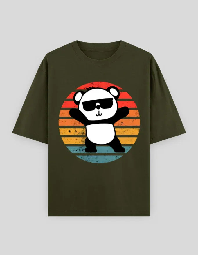 Cool Panda Oversized Classic T-Shirt for Men - Not So Suttle