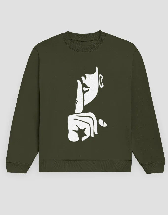 Silent Graphic Sweatshirt for Men - Not So Suttle