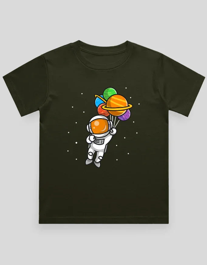Space Balloon Graphics T-Shirt for Boys - Not So Suttle