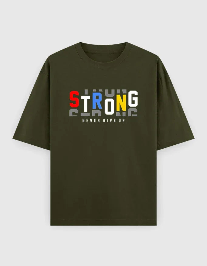 Strong Graphic Oversized Classic T-Shirt for Men - Not So Suttle