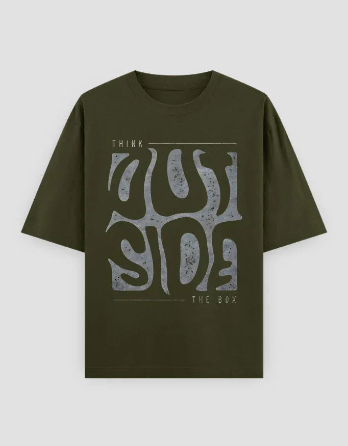 Outside Graphic Oversized Classic T-Shirt for Men - Not So Suttle