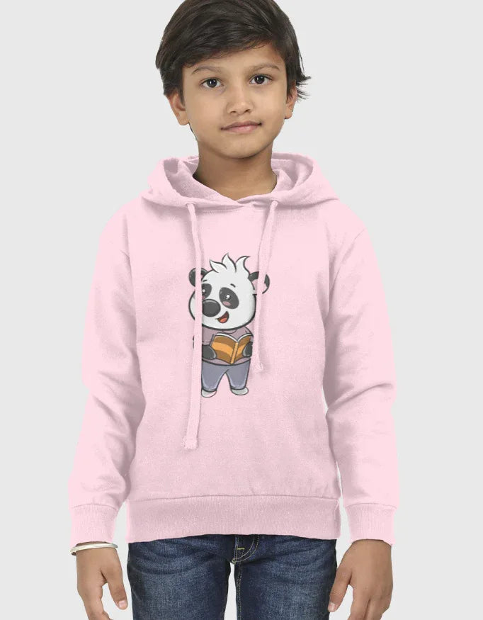 Panda Reading Book Graphic Kids Hoodie - Not So Suttle