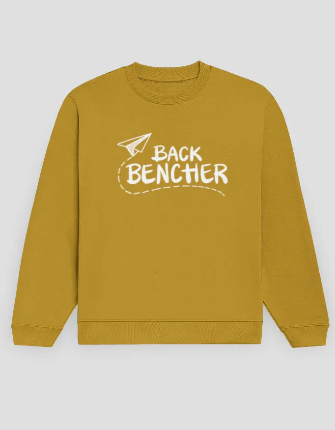 Back Benchers Graphic Sweatshirt for Men - Not So Suttle
