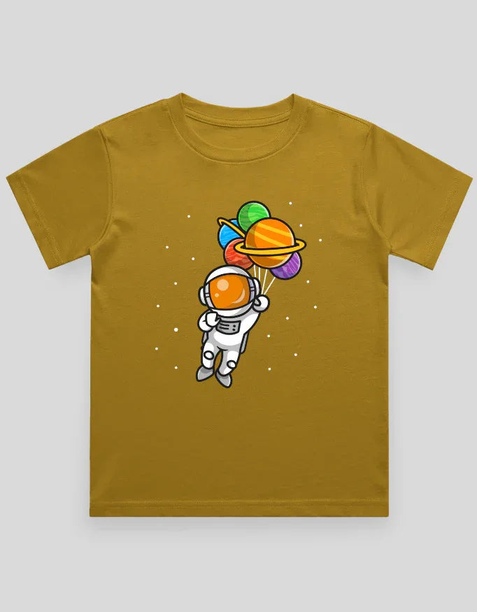 Space Balloon Graphics T-Shirt for Boys - Not So Suttle