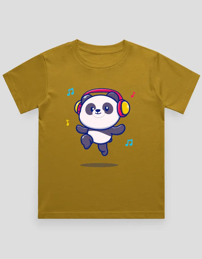 Panda Headphone Graphics T-Shirt for Boys - Not So Suttle