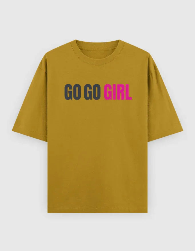 Go Go Girl Graphic Oversized Classic T-Shirt for Women - Not So Suttle
