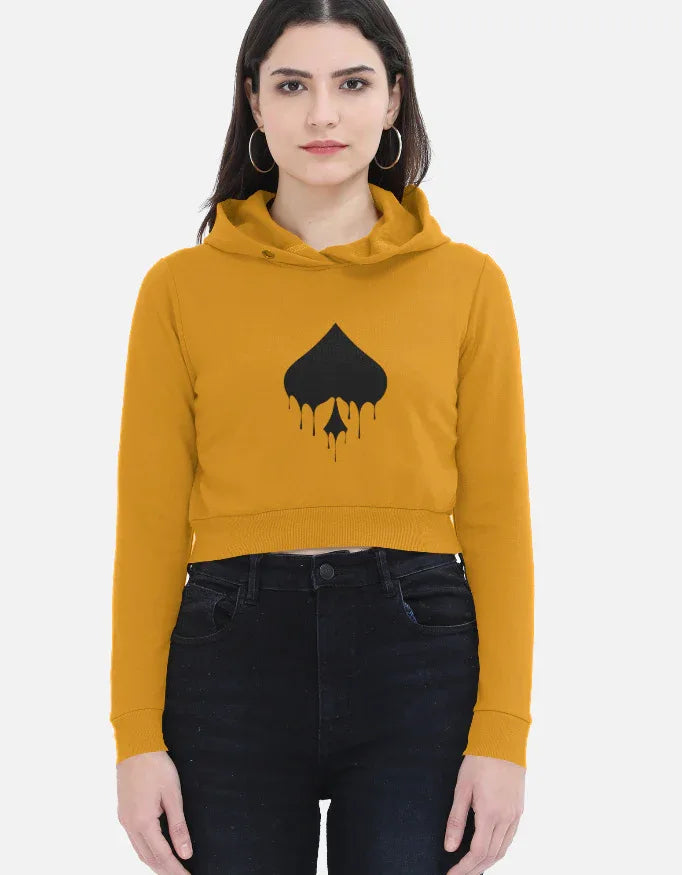 Club Graphic Cropped Hoodie for Women - Not So Suttle