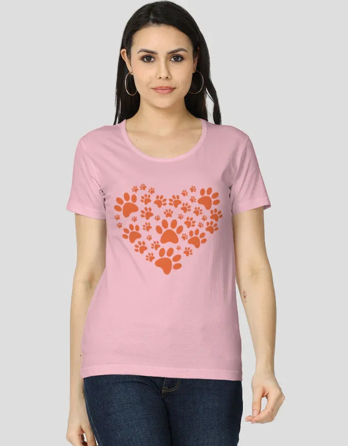 Paws Love Graphic Classic T-Shirt for Women - Not So Suttle