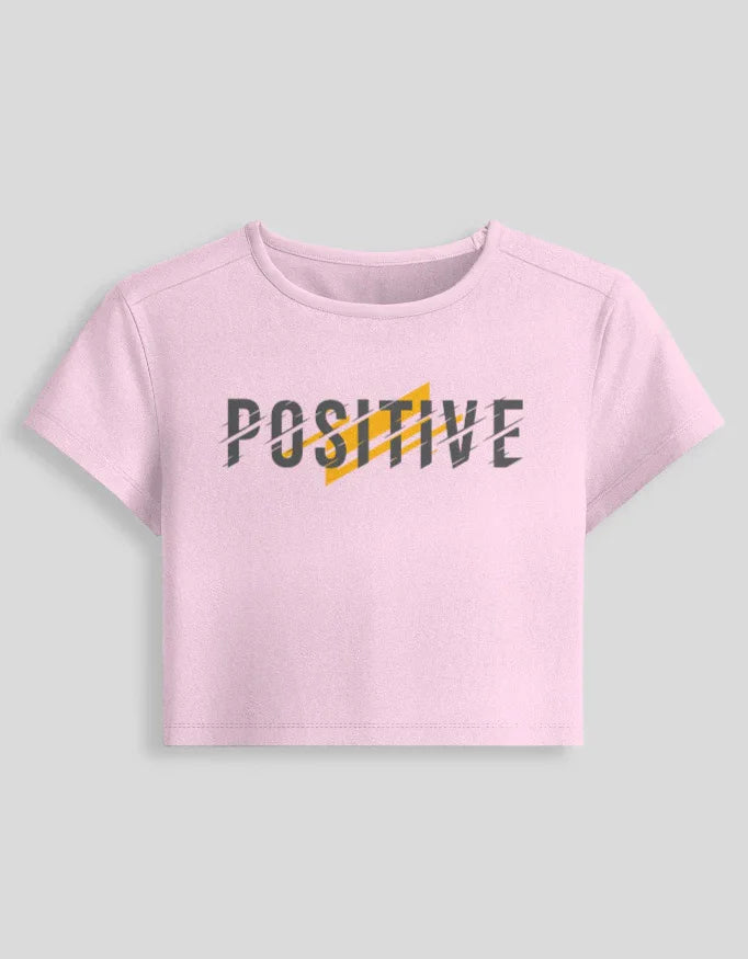 Positive Graphic body-hugging fit Baby Tee for Women - Not So Suttle
