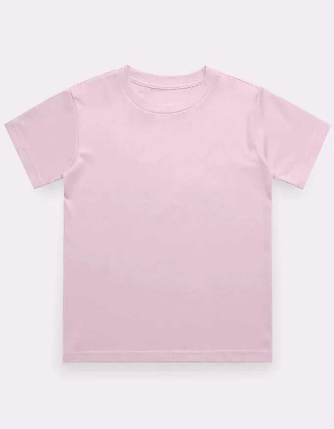 Boy's Crew Neck T-Shirt Pink - Not So Suttle