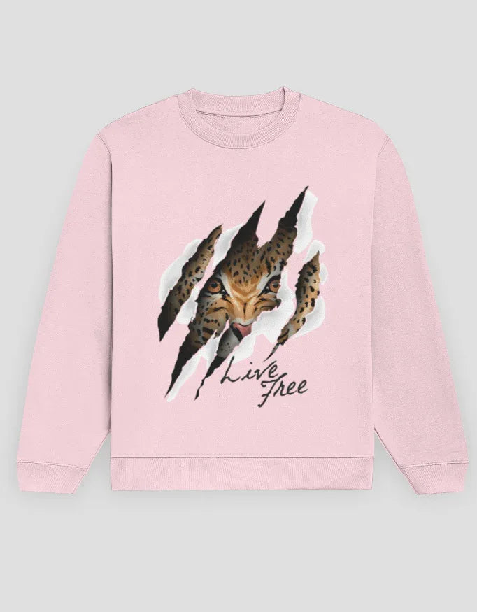 Live Free Graphic Sweatshirt for Men - Not So Suttle