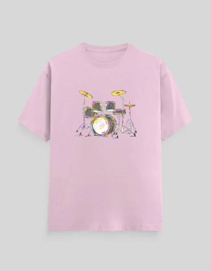 Drums Graphic Classic Crew T-Shirt for Men - Not So Suttle