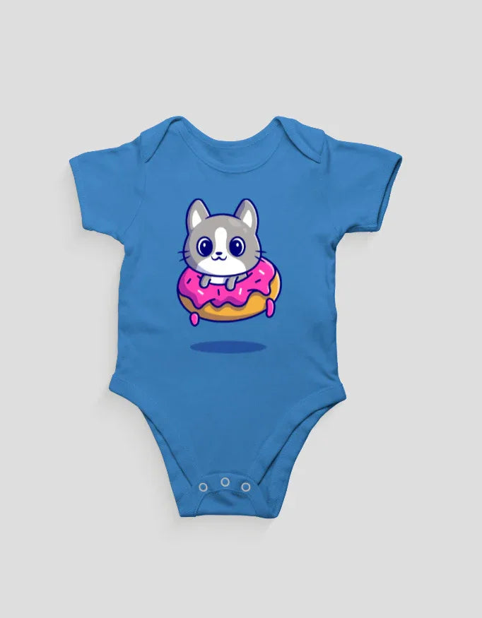 Kitten and Donut Graphic Kids Rompers - Not So Suttle