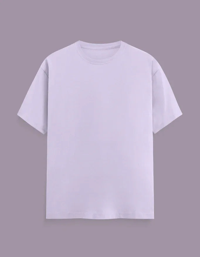 Solid Lavender Plus Size Classic Crew T-Shirt for Men - Not So Suttle