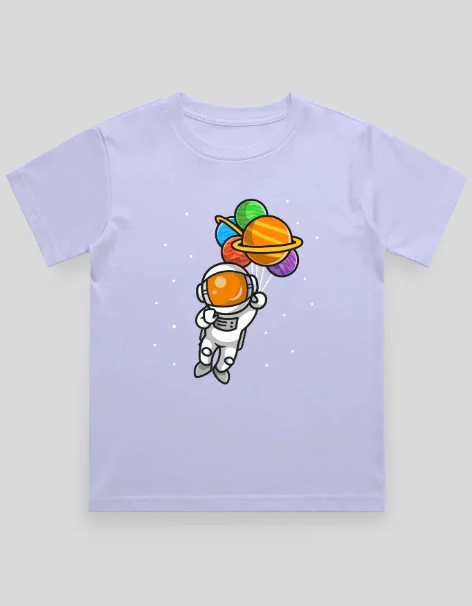 Space Balloon Graphics T-Shirt for Boys - Not So Suttle