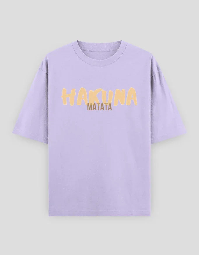 Hakuna Matata Graphic Oversized Classic T-Shirt for Men - Not So Suttle