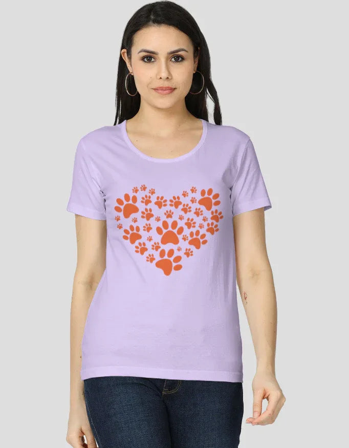 Paws Love Graphic Classic T-Shirt for Women - Not So Suttle