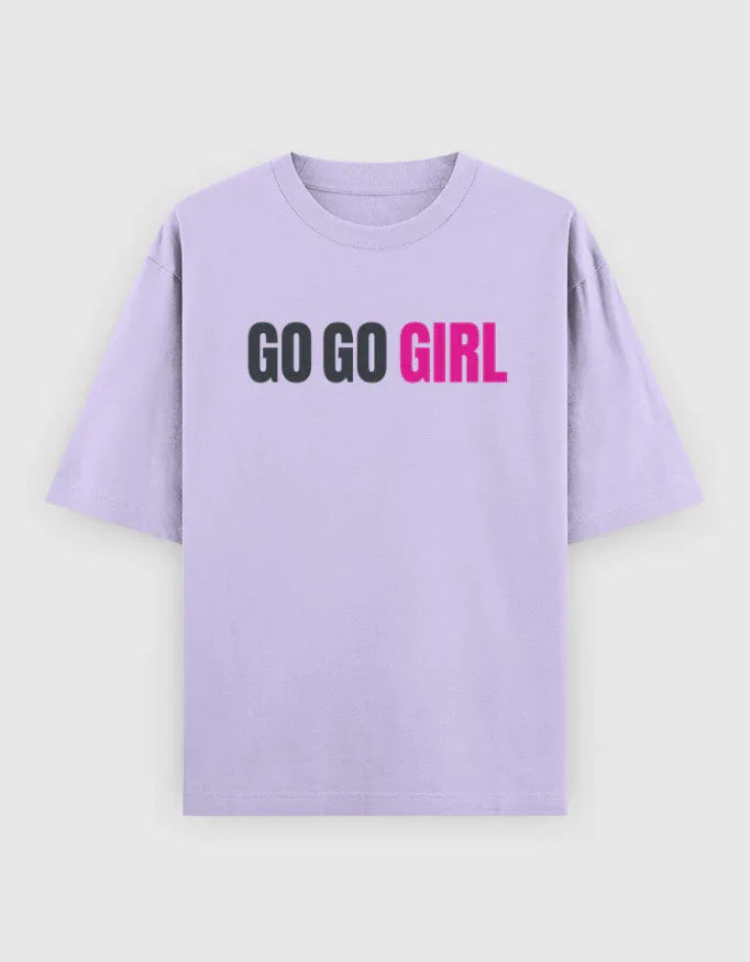 Go Go Girl Graphic Oversized Classic T-Shirt for Women - Not So Suttle