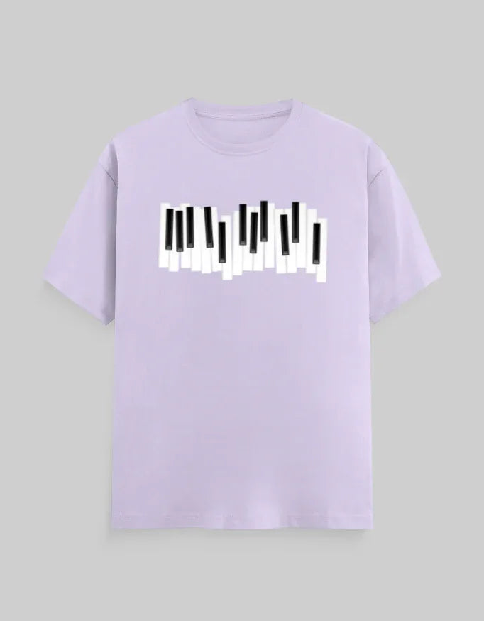 Piano Graphic Classic Crew T-Shirt for Men - Not So Suttle